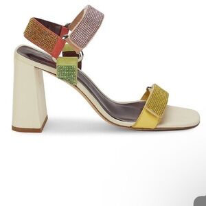 STAUD Multicolor Strappy Heels
